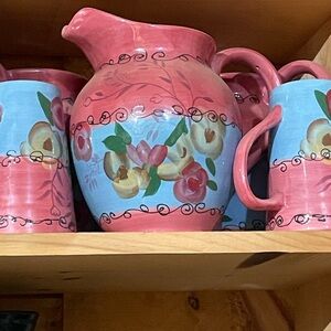 Pink vintage pitcher